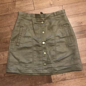 Suede (faux) skirt